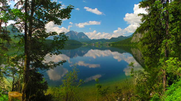 Buy Landscapes wall murals & wallpaper Austria Lake Mountains Art. No: 10000018355