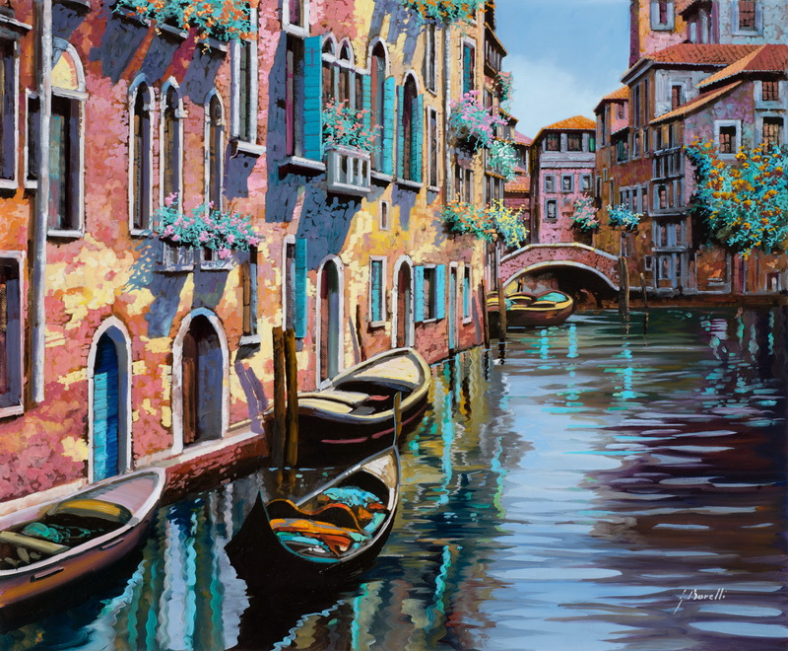 Venice In The Pink Guido Borelli