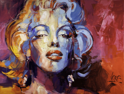 Buy Art Prints Marilyn Monroe acryl painting Art.No:772676902077 Celebrites People at Print-Services.com