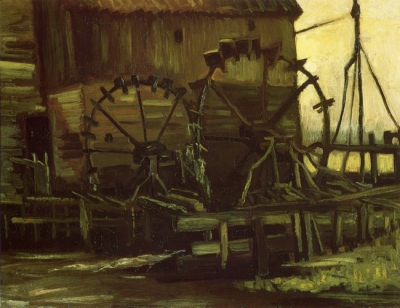 Water Wheels Of Mill At Gennep, 1884