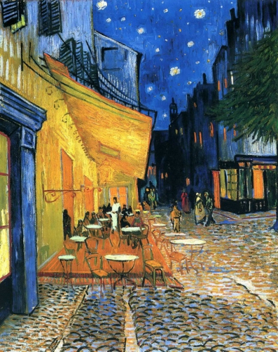 The Cafe Terrace On The Place De Forum In Arles At Night
