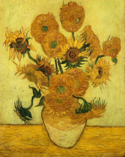 Still Life - Vase With Fifteen Sunflowers 02, 1889