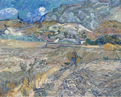 Enclosed Field With Peasant (also Known As Landscape At Saint-Remy), 1889