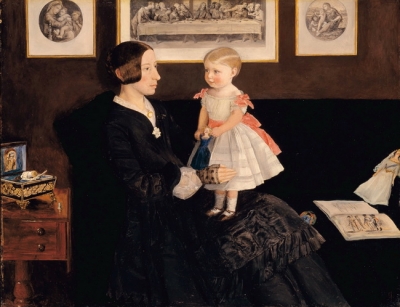 Sir John Everett Millais - Mrs James Wyatt Jr And Her Daughter Sarah