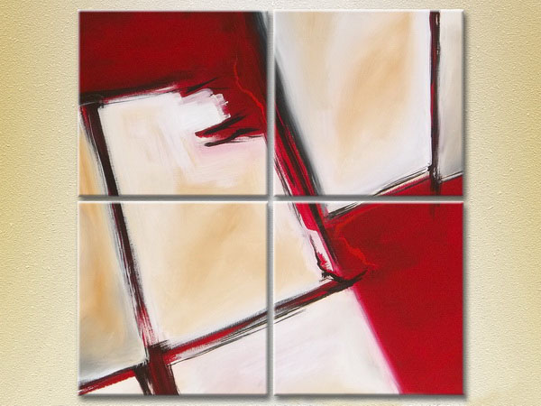 Abstraction White-red4