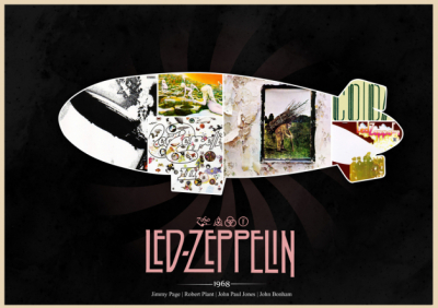 Music Art Led Zeppelin 1968 Art. No: 10000021061