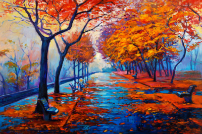 Buy Landscapes Art Prints Decor Pictorial art Autumn After Rain Art. No: 10000018090