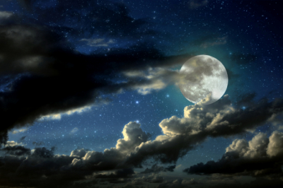 Sky Nice Art for Home Sky Moon Clouds Stars Art. No: 10000018981