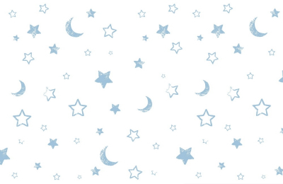 Nursury Kids Art & Photo Prints Decor Blue Stars and the Moon Art. No: 10000015322