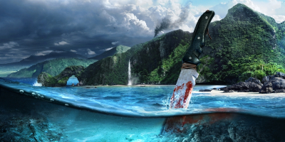 Video Games ART & Photo Prints Posters or Canvas Art Far Cry Knife Water Art. No: 10000008108