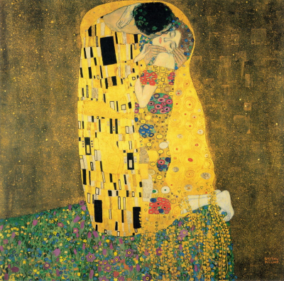 Gustav Klimt - Painters Art Decor The Kiss 1907-08, Art. No:772676883095