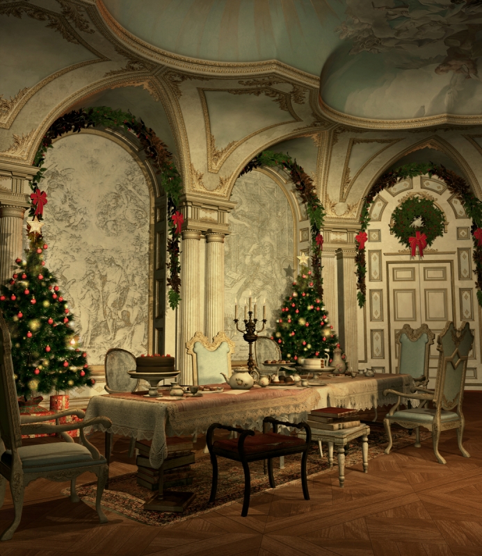 Hall Of The Mansion Festive Christmas Table