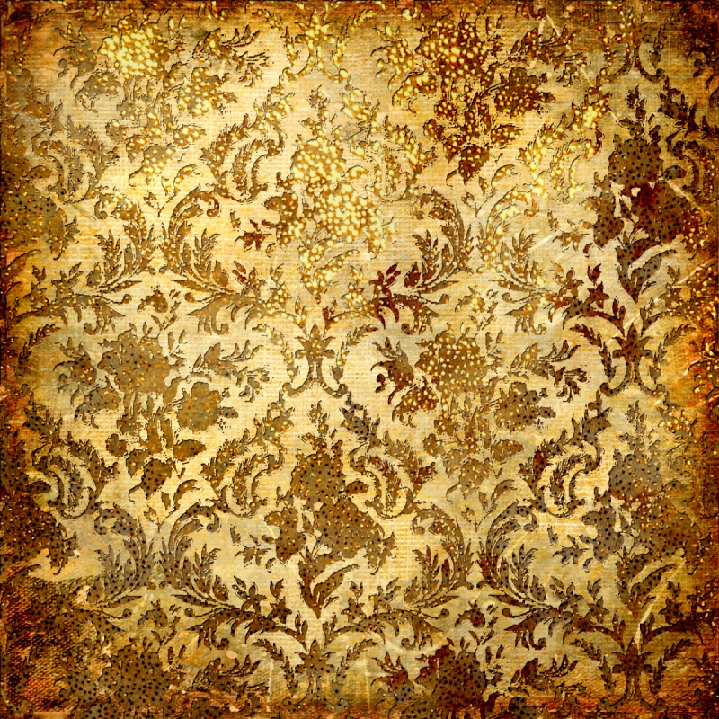 Fabricks and Materials wall murals & wallpaper Golden Composite Ornament Art. No: 10000006649