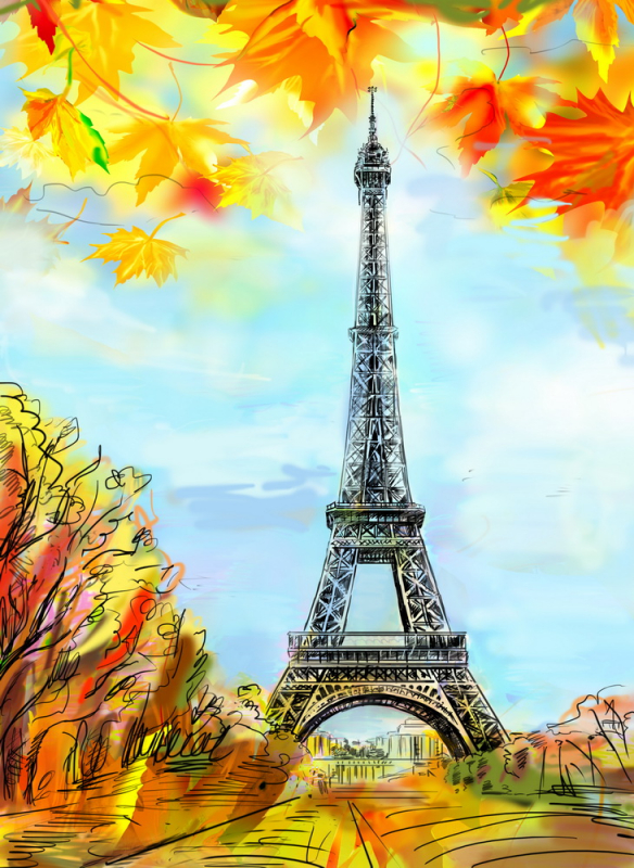 Eiffel Tower - Illustration